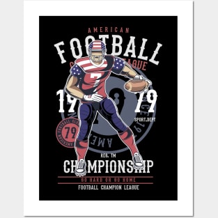 American Football Player Posters and Art